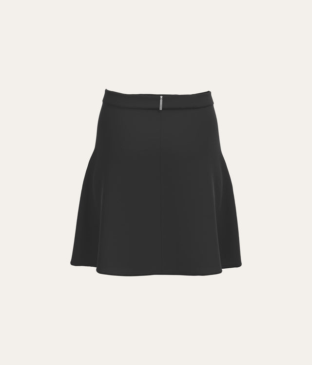 Wide Mini Skirt